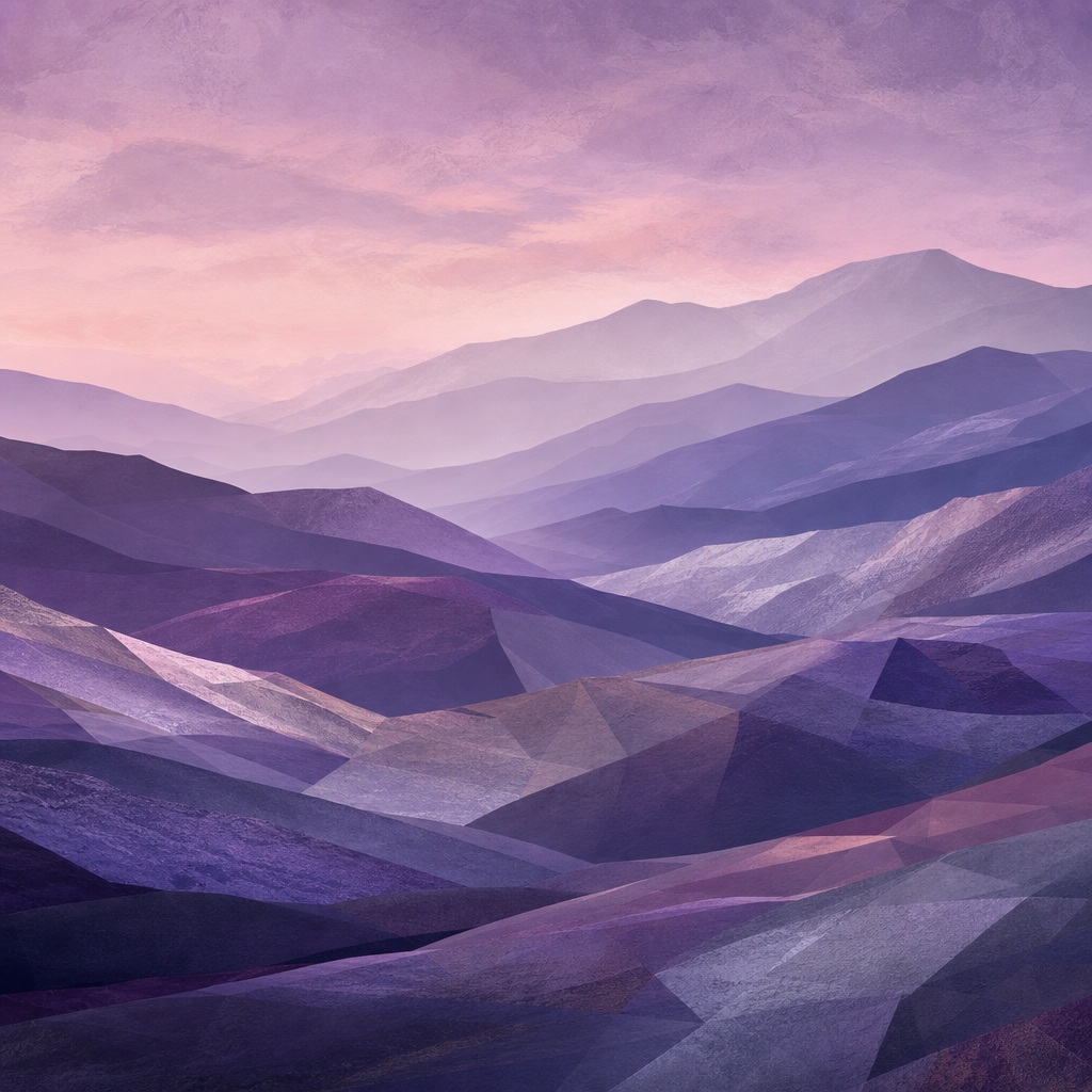 Preview for Violet Dusk Mountain Layers Background
