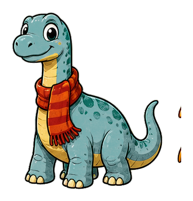 Preview for Scarf Brontosaurus Sticker