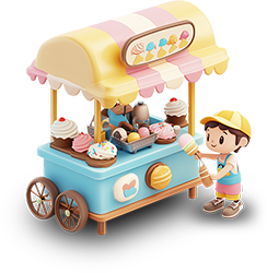 Preview for Colorful-ice-cream-cart-illustration-character-sticker-e6014