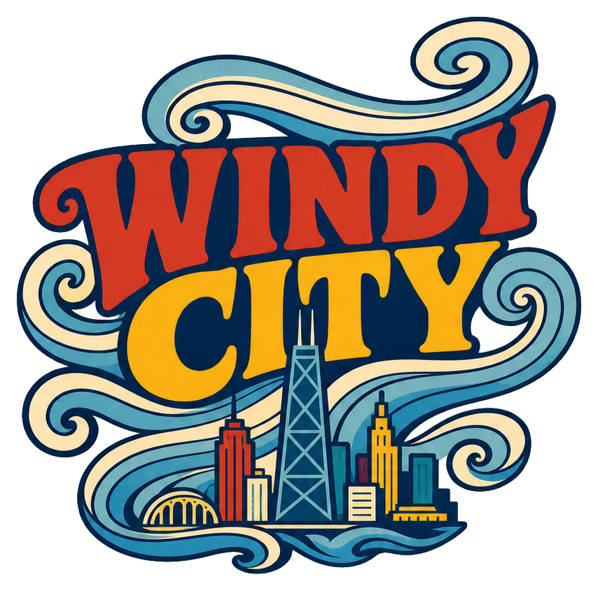 Preview for Windy City Chicago Retro Text Sticker