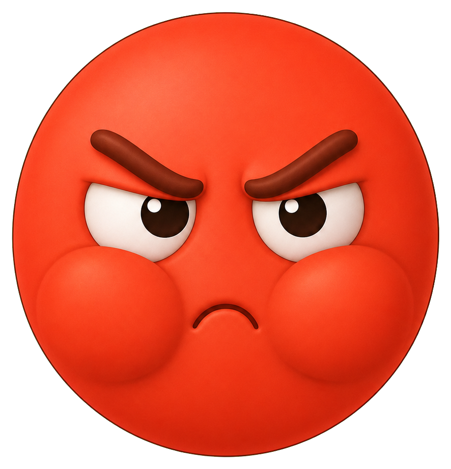 Preview for Grumpy Pout Face Sticker