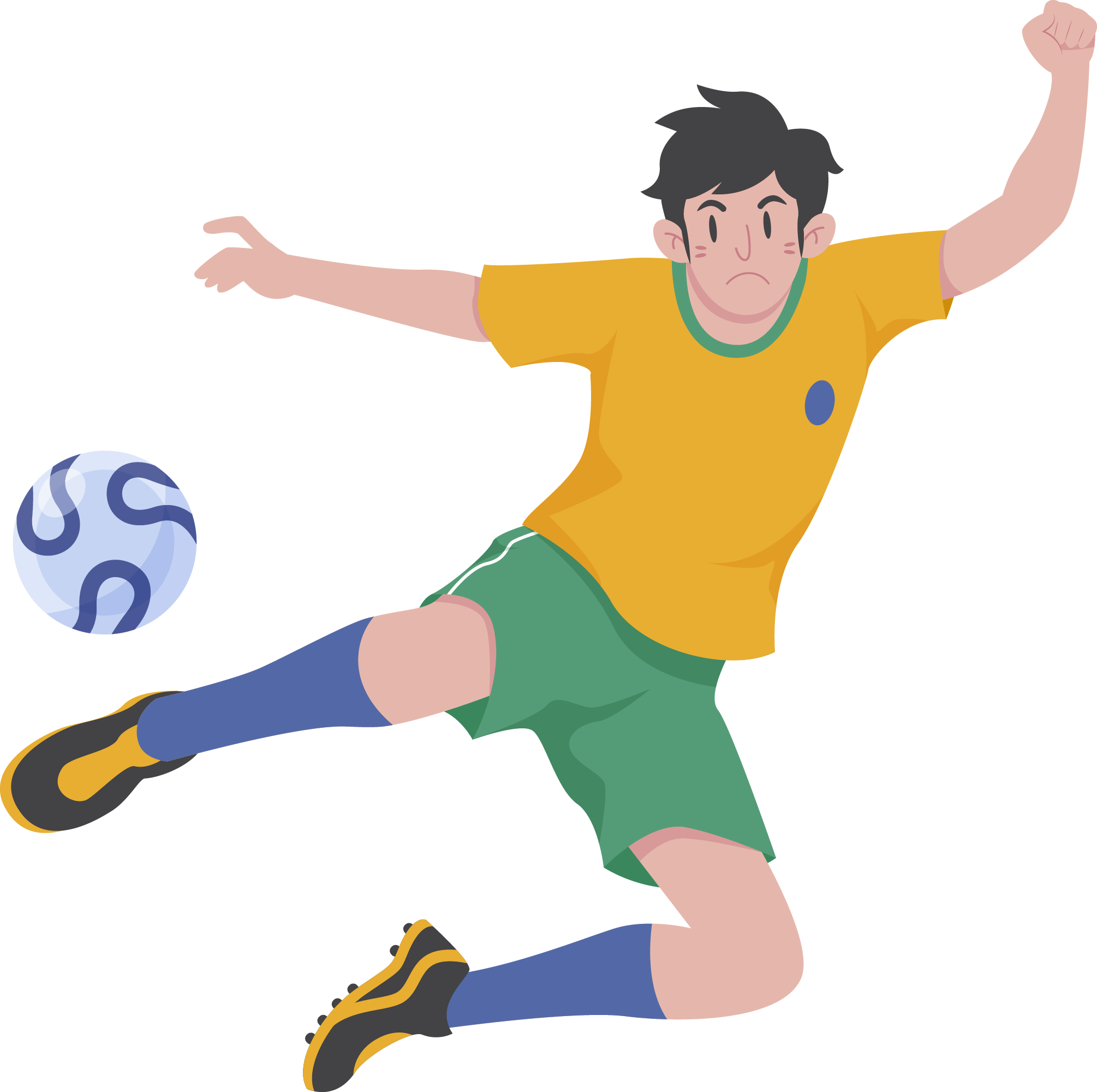 Preview for Soccer-player-illustration-sticker-31878
