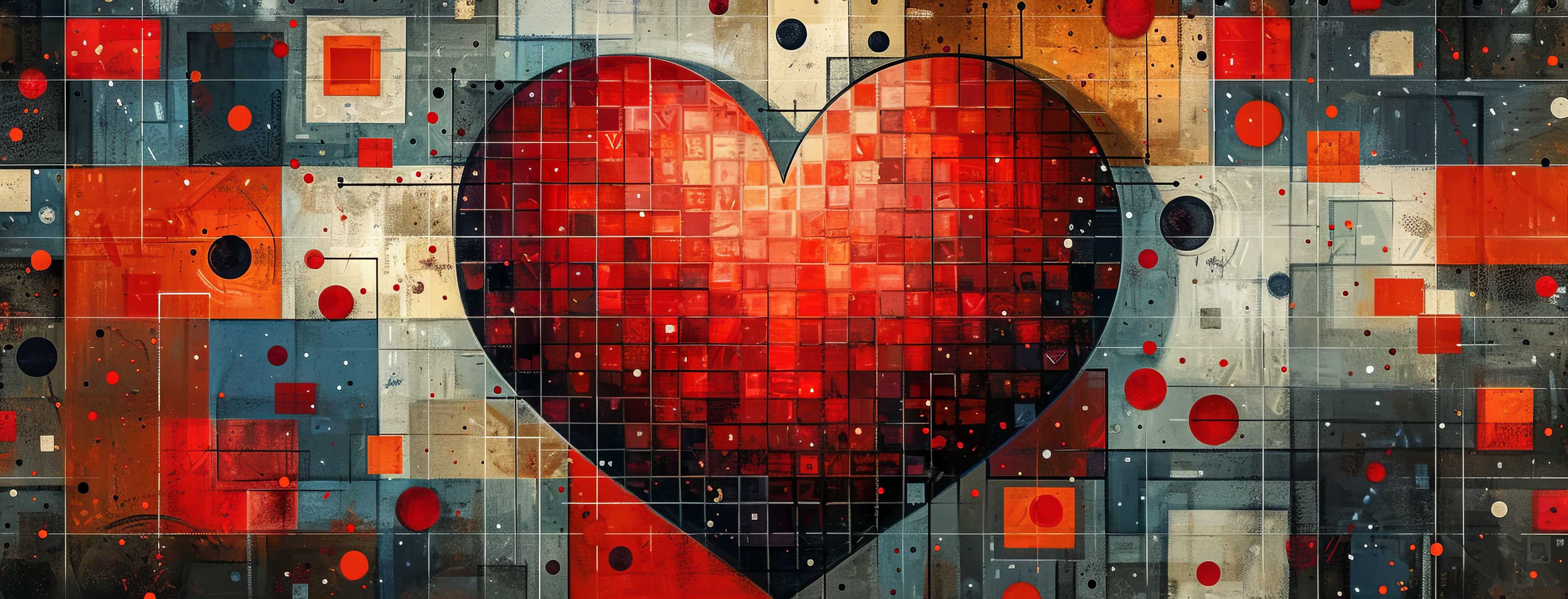 Preview for Mosaic-heart-art-heart-cover-background-78732
