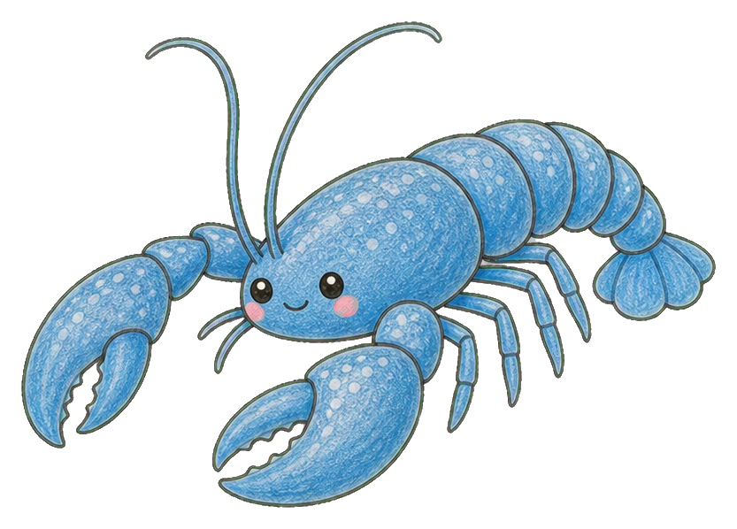 Preview for Blue Lobster Sticker Graphic