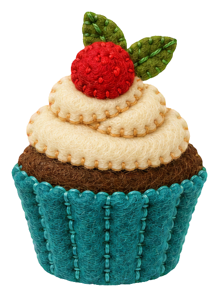 Preview for Felt Bakery Treats Strawberry Cupcake