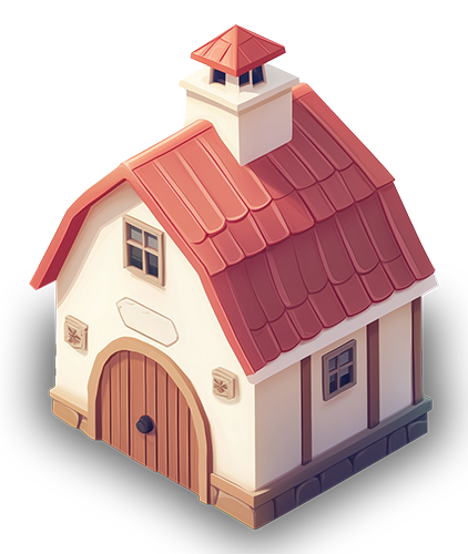 Preview for Charming-cottage-illustration-building-sticker-593cc