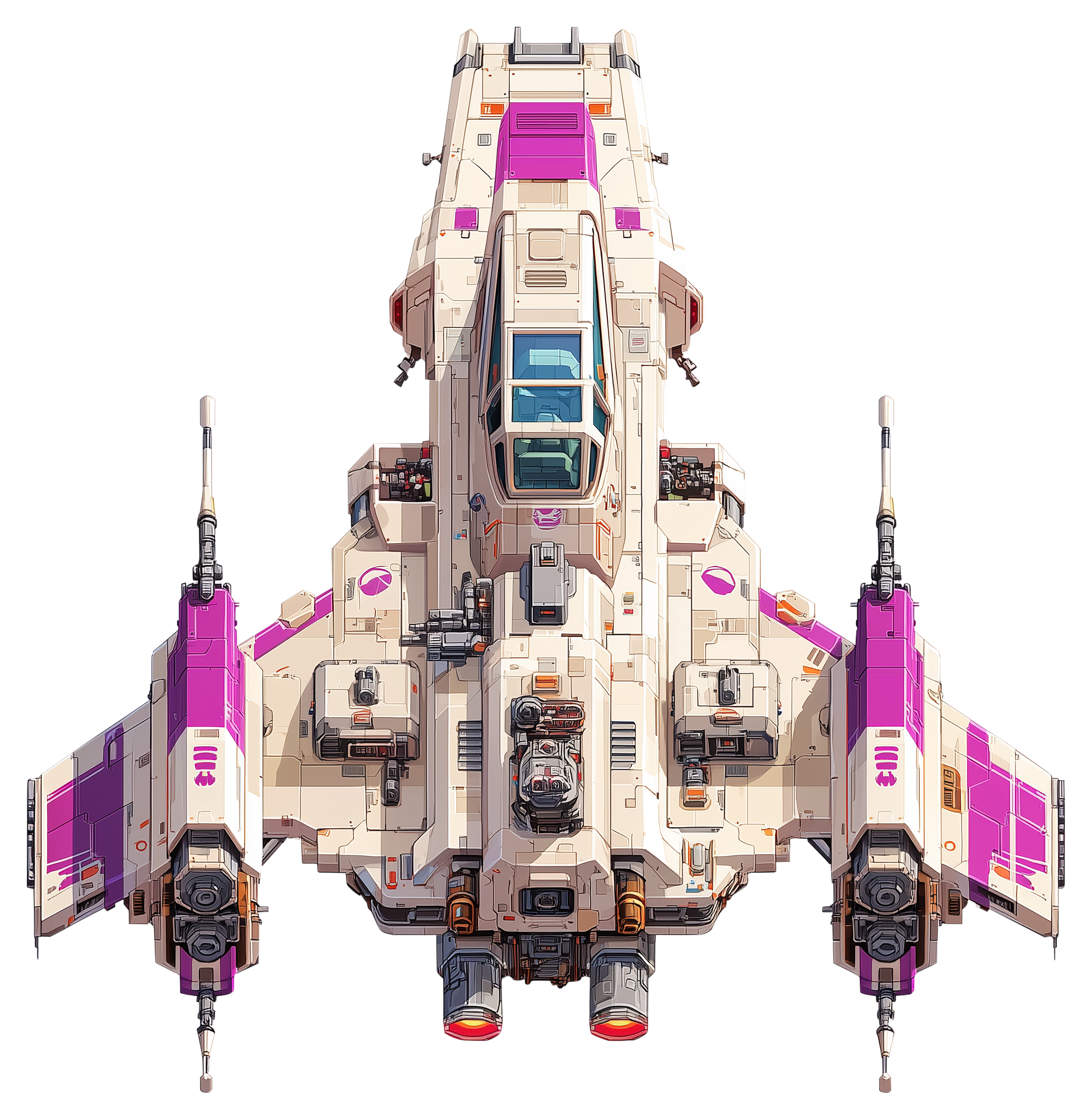 Preview for Futuristic-spaceship-design-sticker-e468b