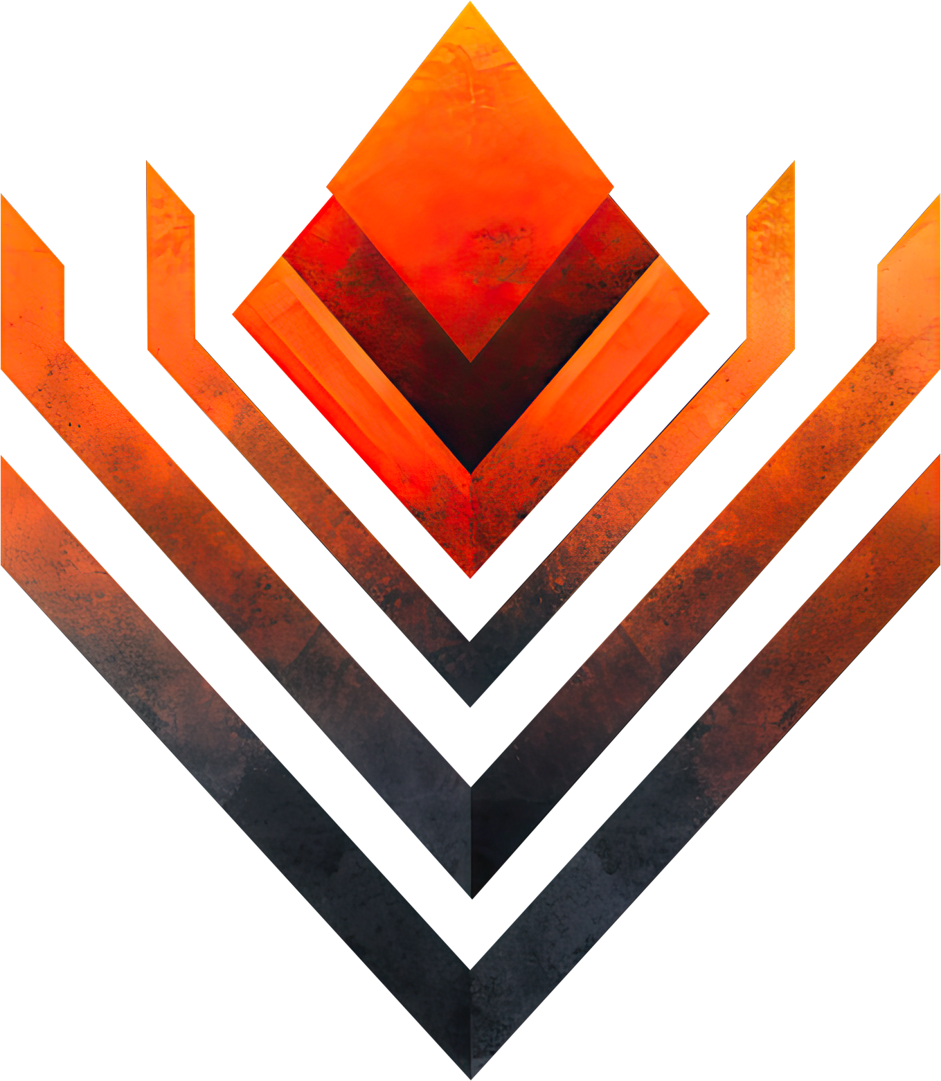 Preview for Geometric-orange-black-design-logo-geometric-sticker-f8f6f