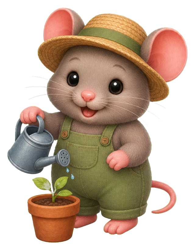 Preview for Mouse Gardener Sticker