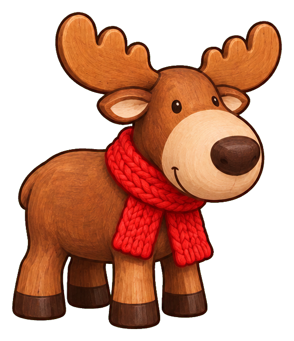 Preview for Moose In A Red Scarf