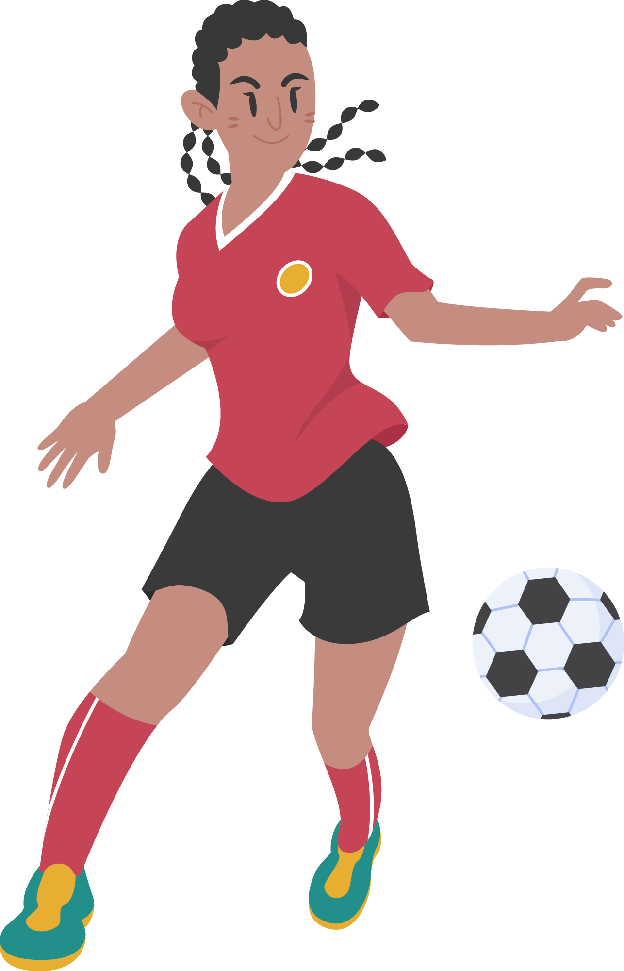 Preview for Girl-playing-soccer-illustration-sticker-cc6fb