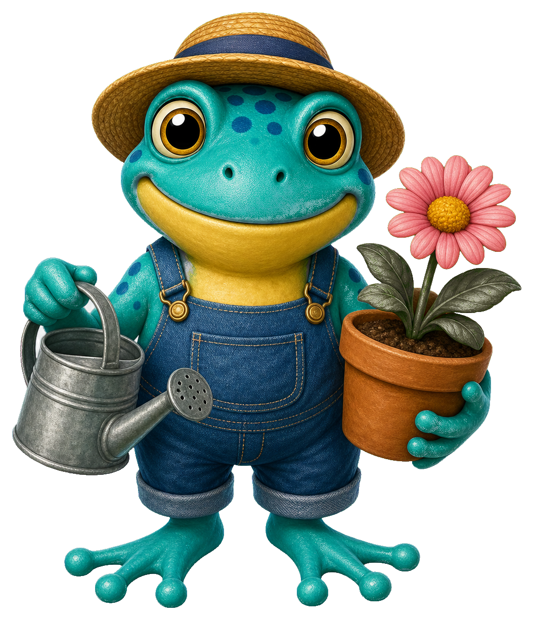 Preview for Garden Frog Sticker Graphic