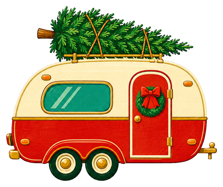 Preview for Christmas Camper With Rooftop Tree