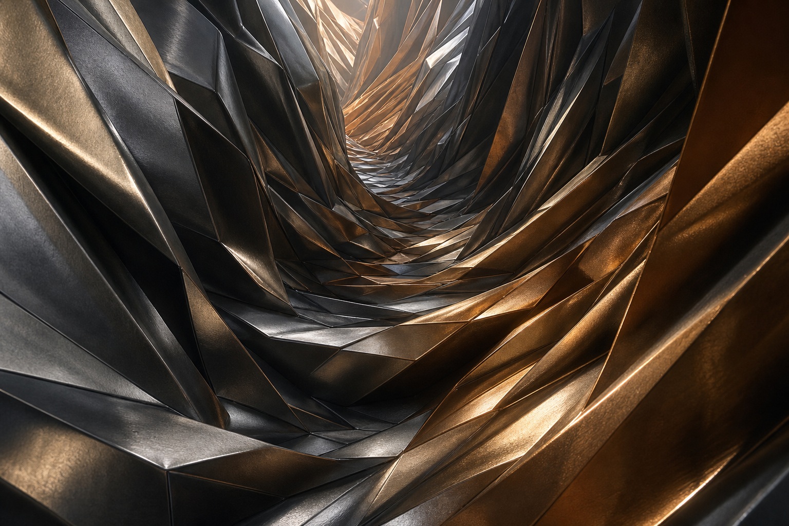 Preview for Abstract Metallic Canyon Background