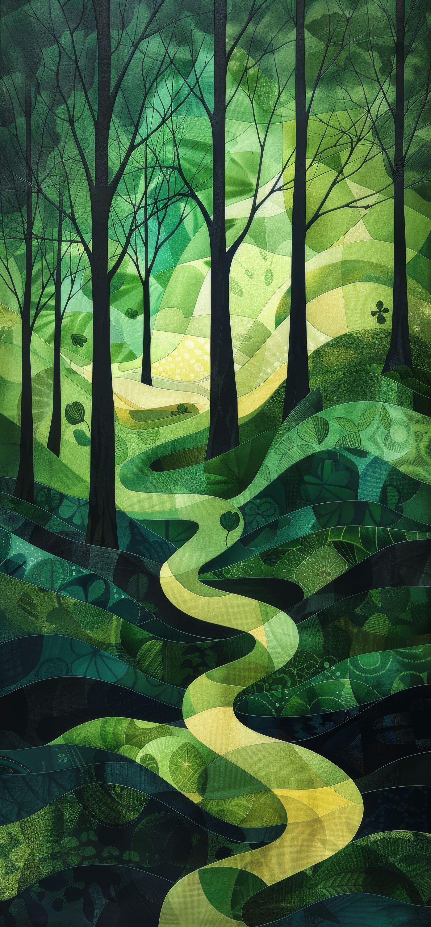 Preview for Abstract-forest-landscape-st-patricks-background-ebb90