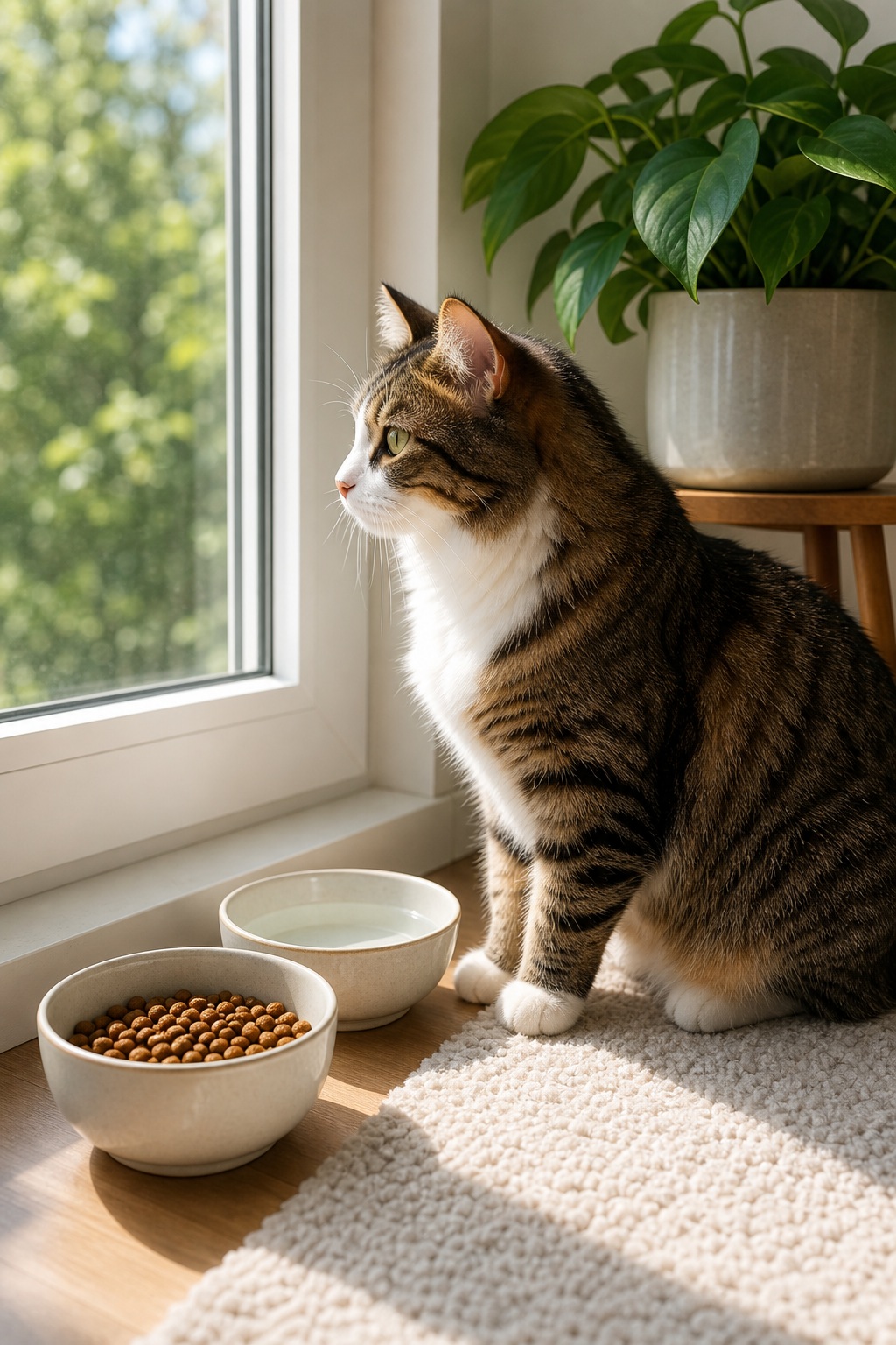 Preview for Cat By Window Stock Background