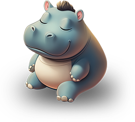 Preview for Serene-hippopotamus-illustration-animal-sticker-e6c9f