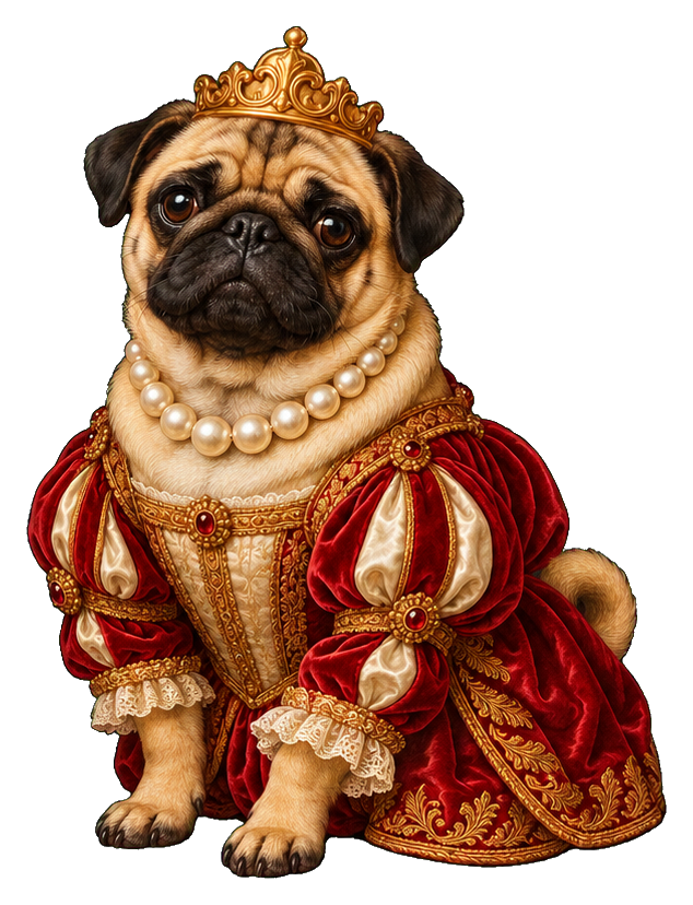 Preview for Queen Pug In Pearls