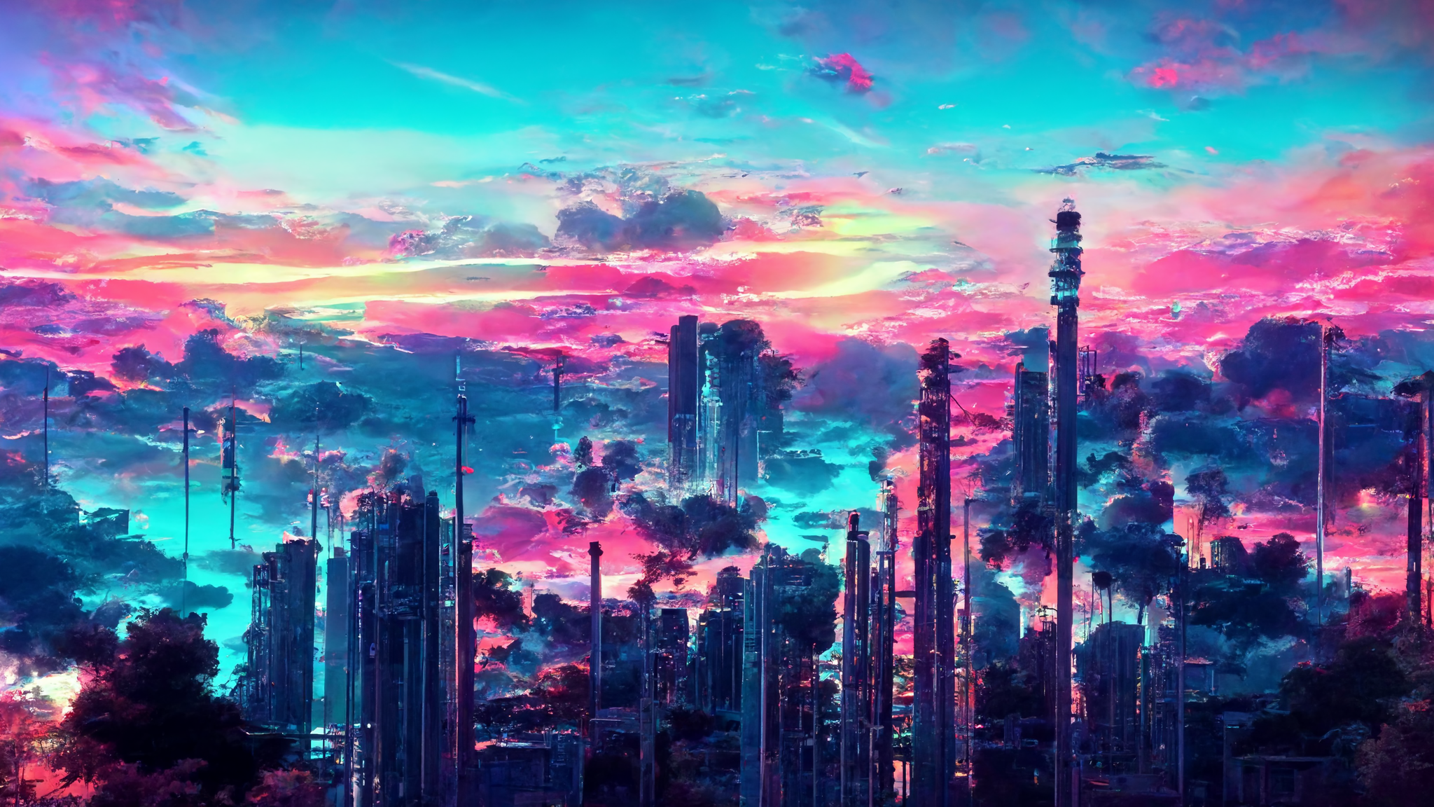 Preview for Industrial-landscape-at-sunset-ai-images-background-ea0ed