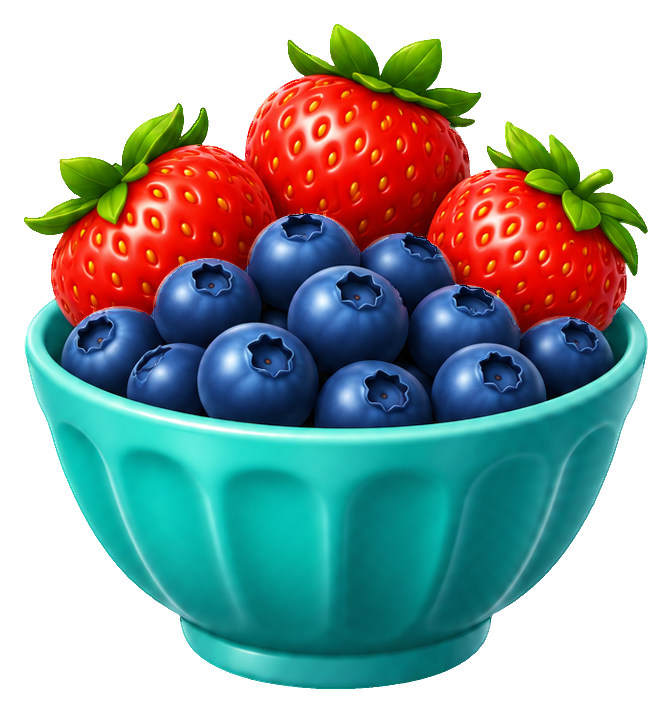 Preview for 3d Picnic Snacks Berry Snack Cup