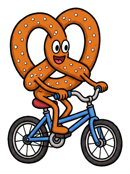 Preview for Pretzel Bicycle Sticker Graphic