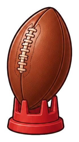 Preview for Red Kicking Tee Rugby Sticker