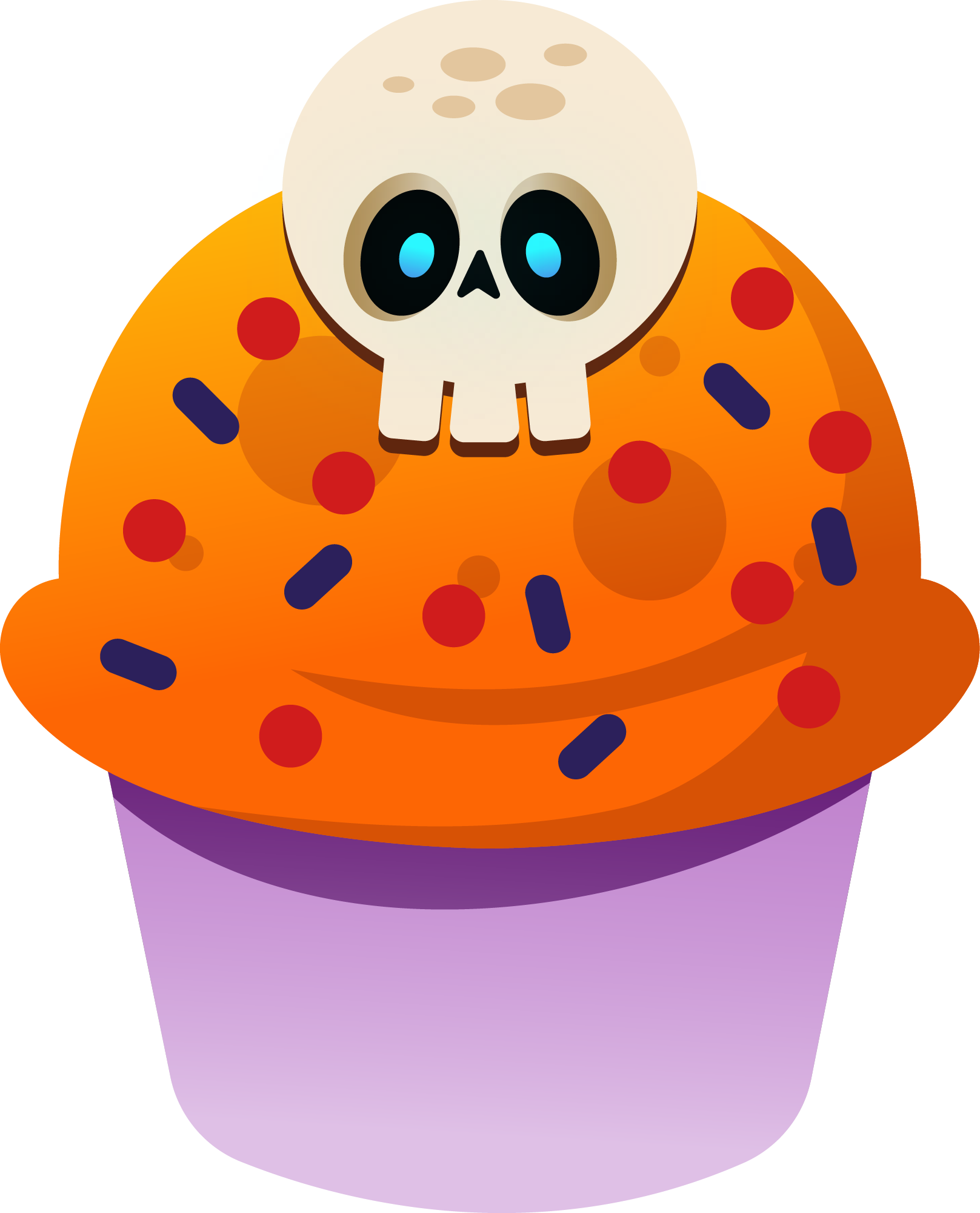Preview for Spooky-cupcake-illustration-halloween-candy-sticker-47cd4