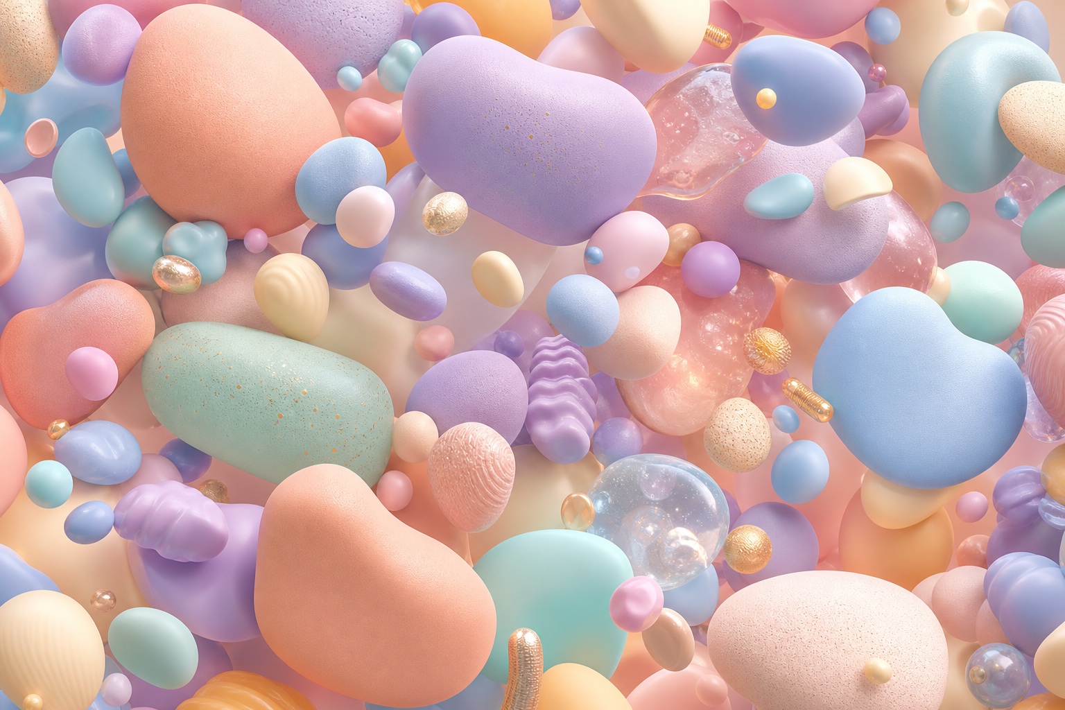 Preview for Pastel Foam Floating Pebble Cluster Background