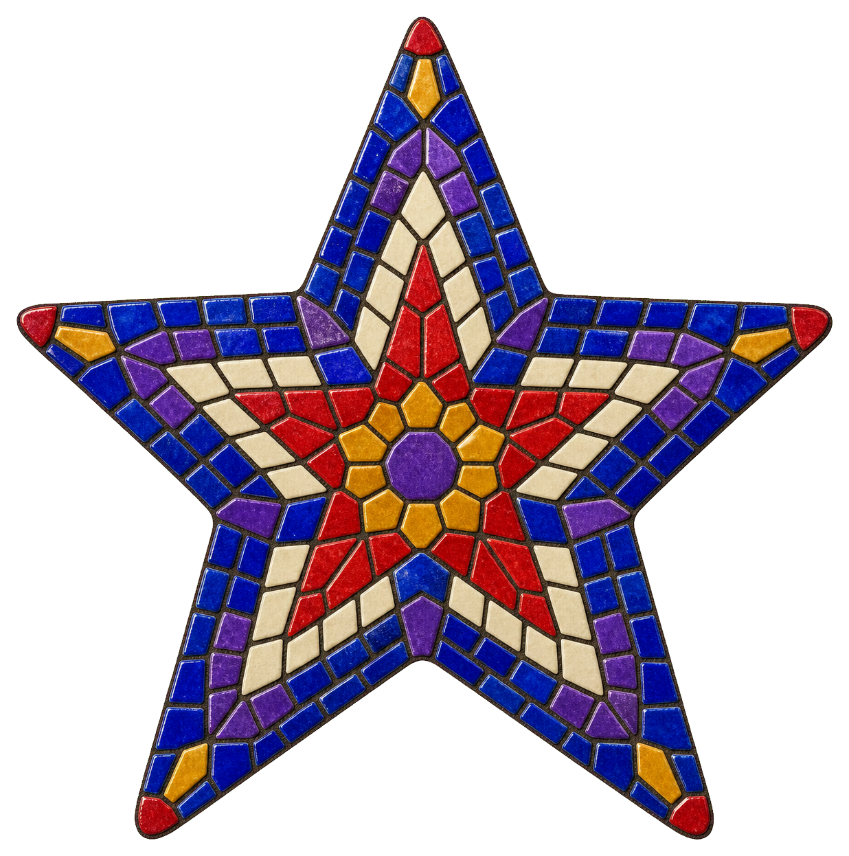 Preview for Mosaic Tile Star Sticker