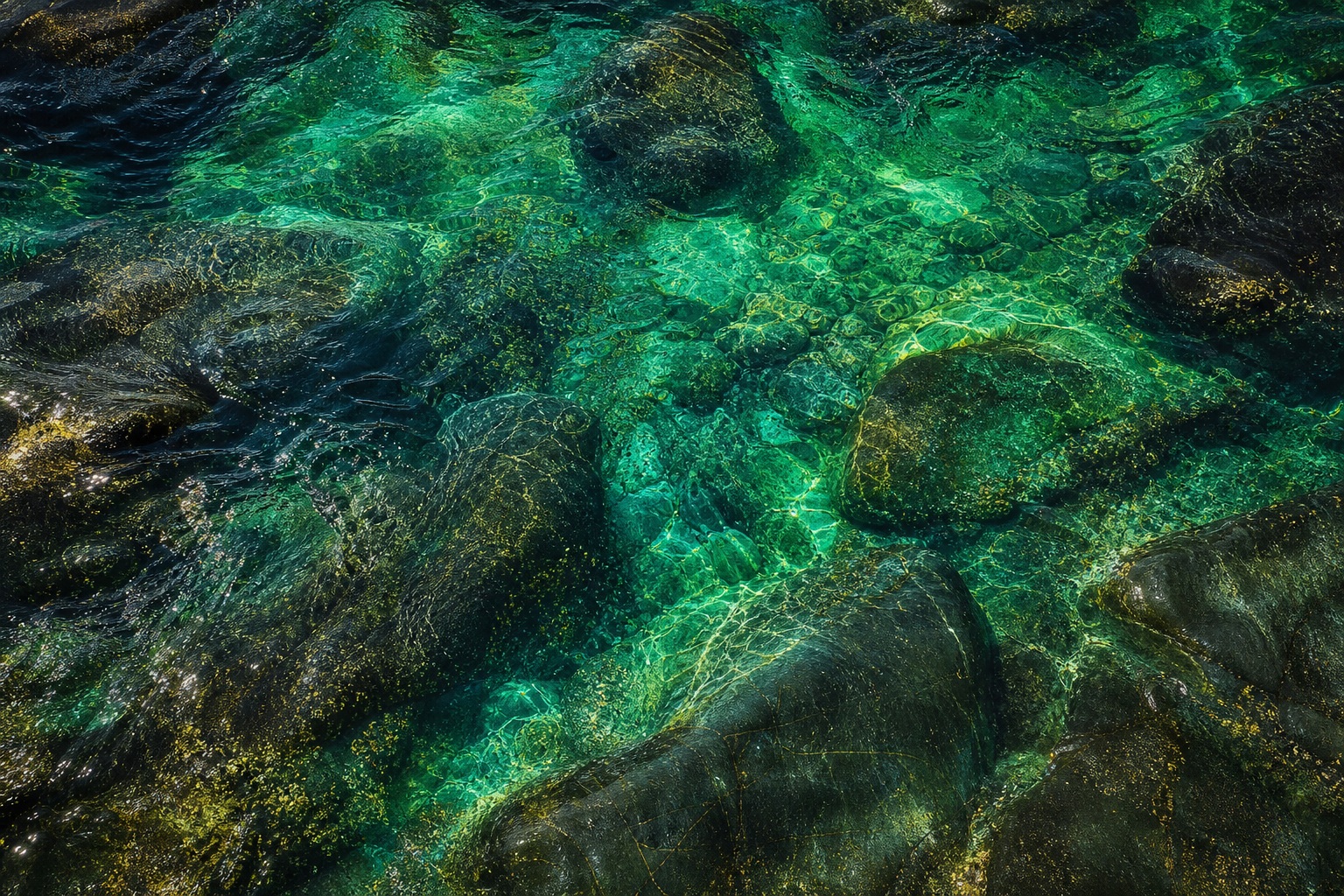 Preview for Emerald Tide Pool Texture Background