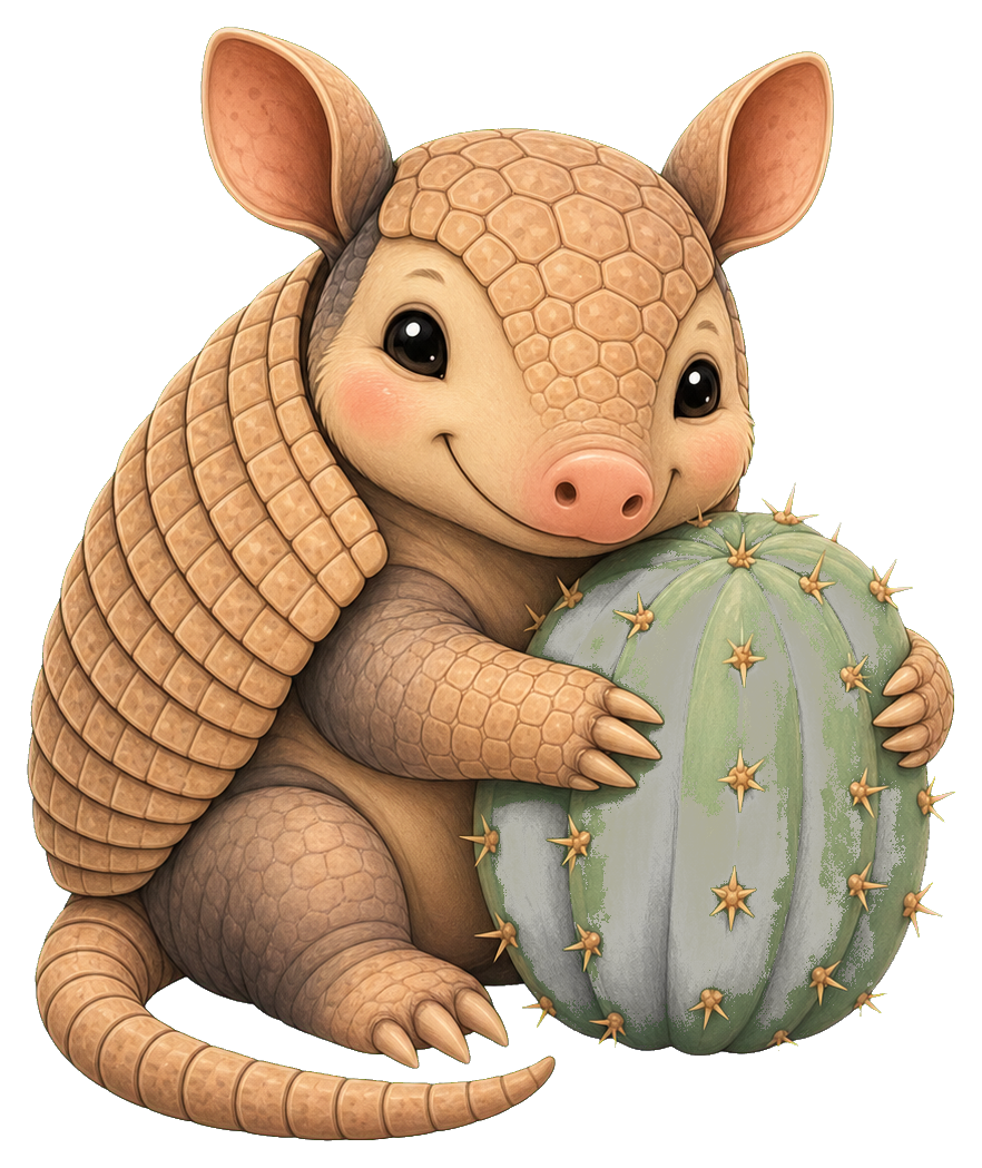 Preview for Cactus Armadillo Sticker