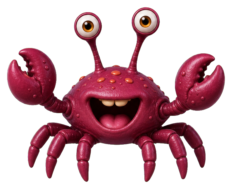 Preview for Crab Claw Alien Sticker