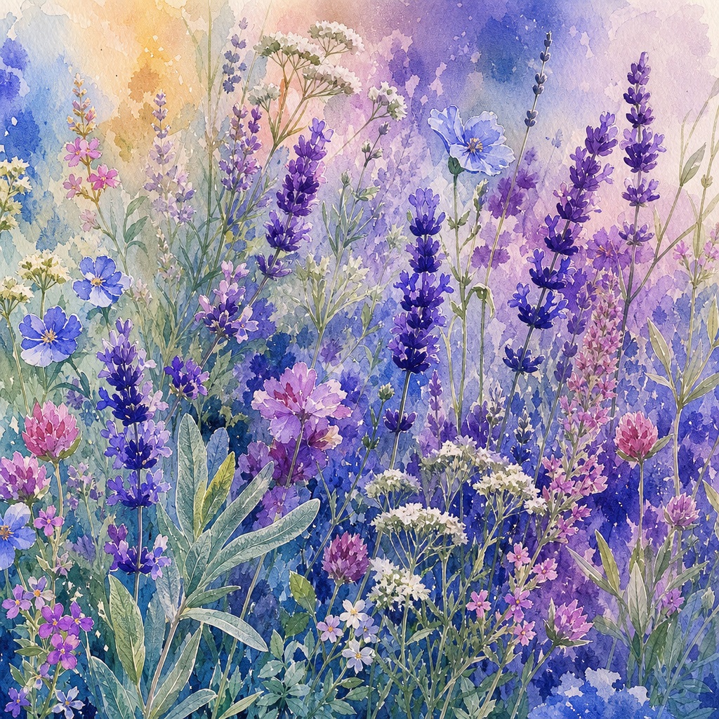 Preview for Wildflower Watercolor Floral Background