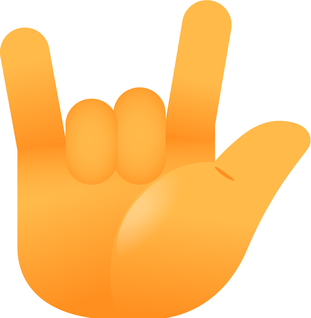 Preview for Rock-on-hand-gesture-emoji-hands-sticker-f41d9