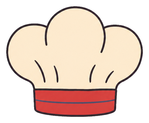Preview for Chef Hat Sticker For Food Designs
