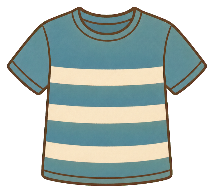 Preview for Dusty Blue Summer Tee Sticker