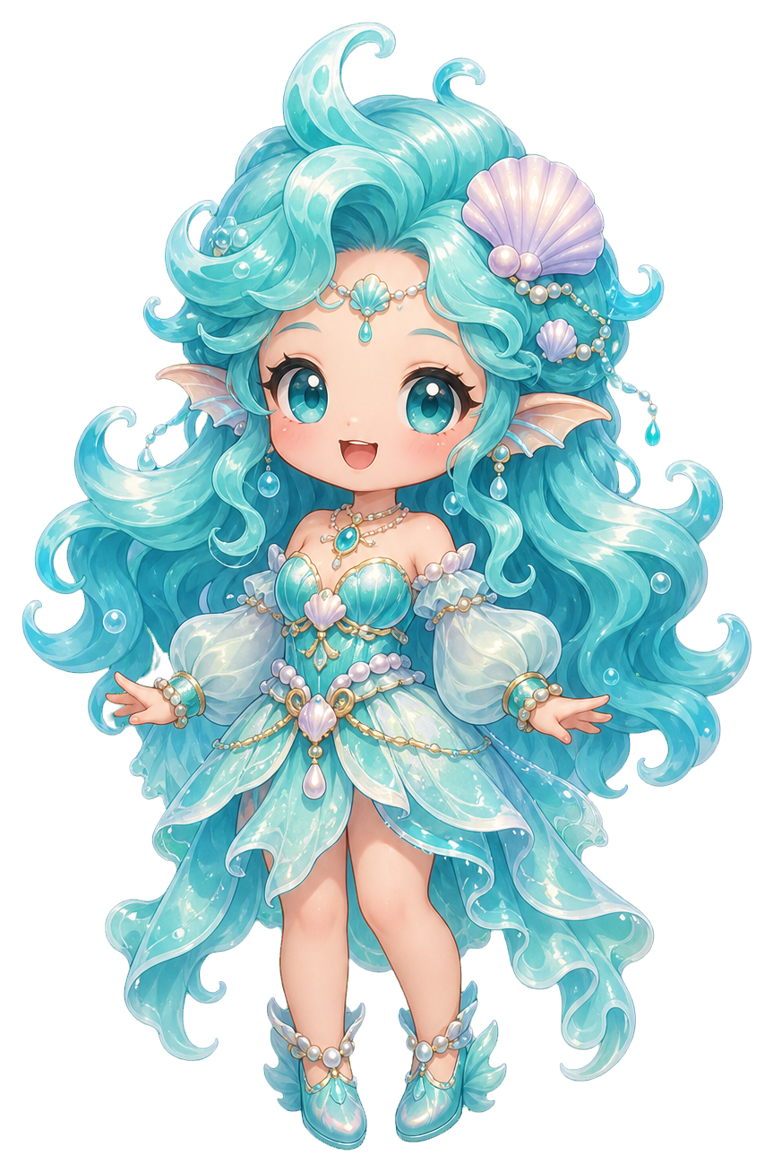 Preview for Chibi Sea Sprite Sticker