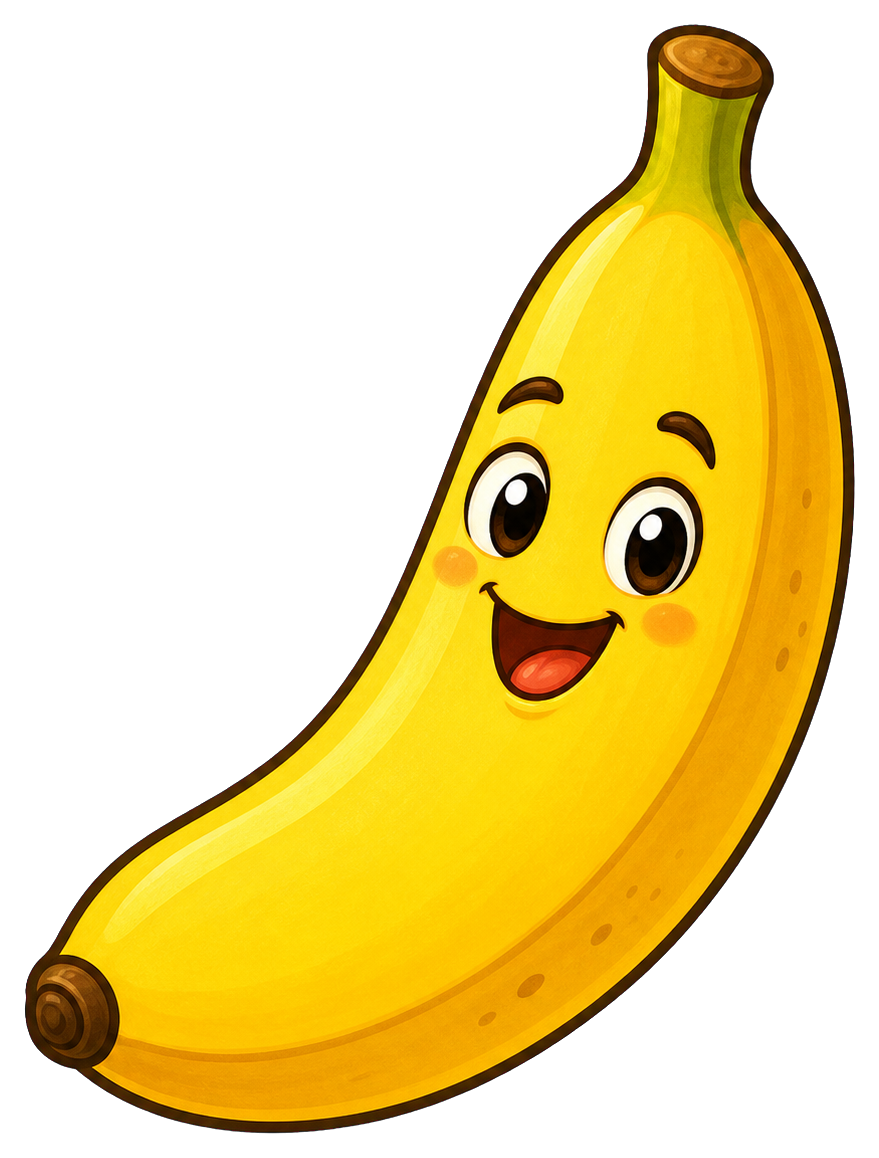 Preview for Cute Banana Fruit Sticker