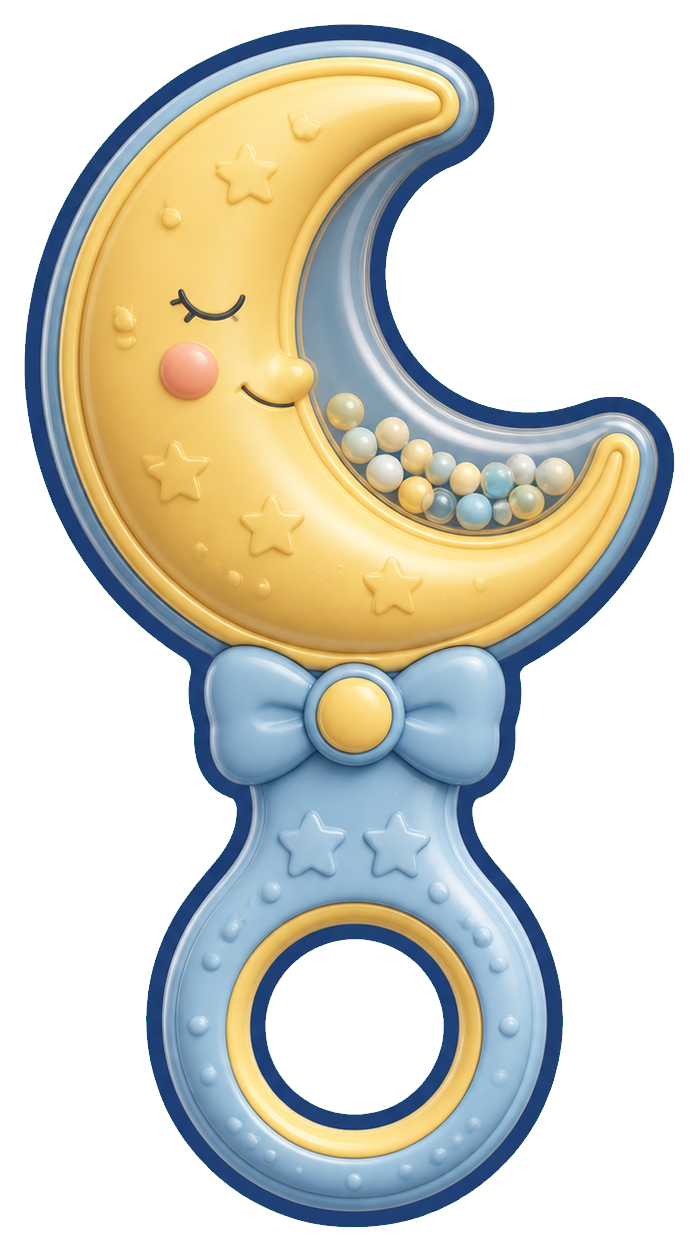 Preview for Baby Moon Rattle Sticker