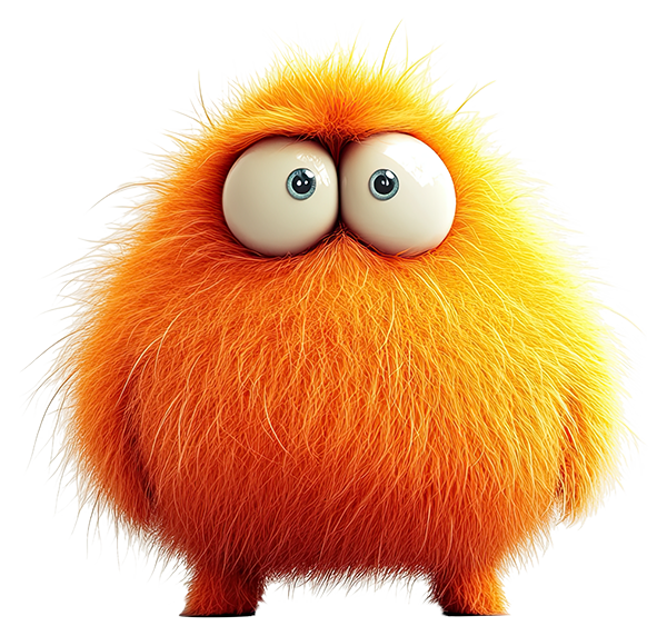 Preview for Cute-orange-monster-character-monsters-sticker-1d021