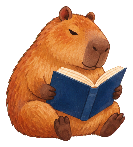 Preview for Chill Capybara Book Lover