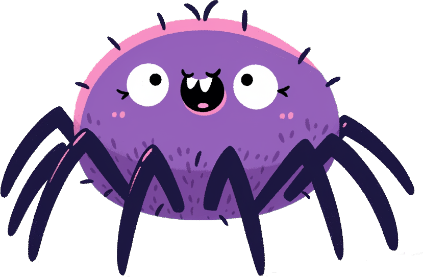 Preview for Purple-cartoon-spider-spiders-sticker-43aee