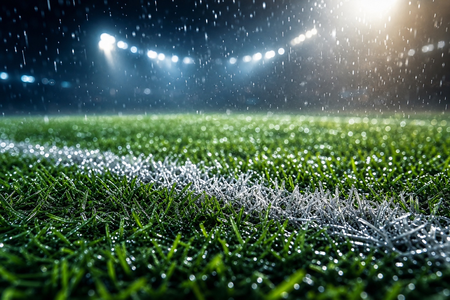 Preview for Rainy Soccer Turf Stock Background