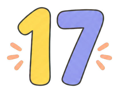 Preview for 17 Pastel Burst Birthday Number Sticker