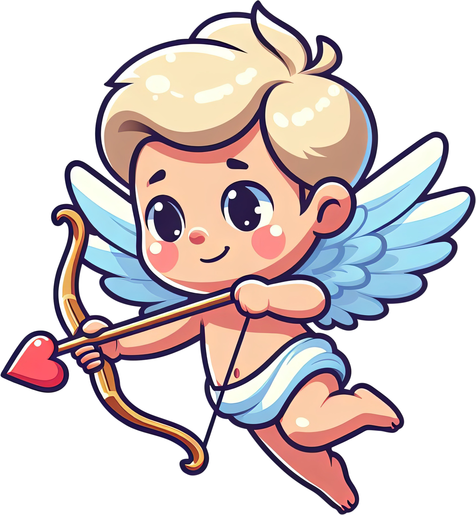 Preview for Cupid-cartoon-illustration-cute-love-sticker-26a44