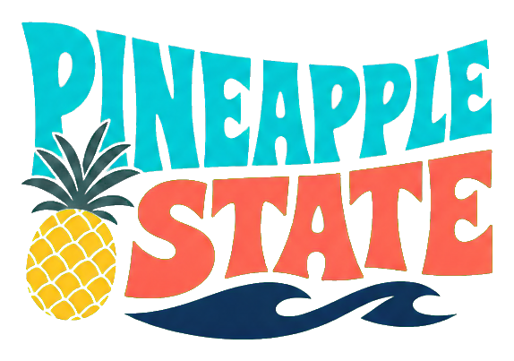 Preview for Pineapple State Retro Sticker