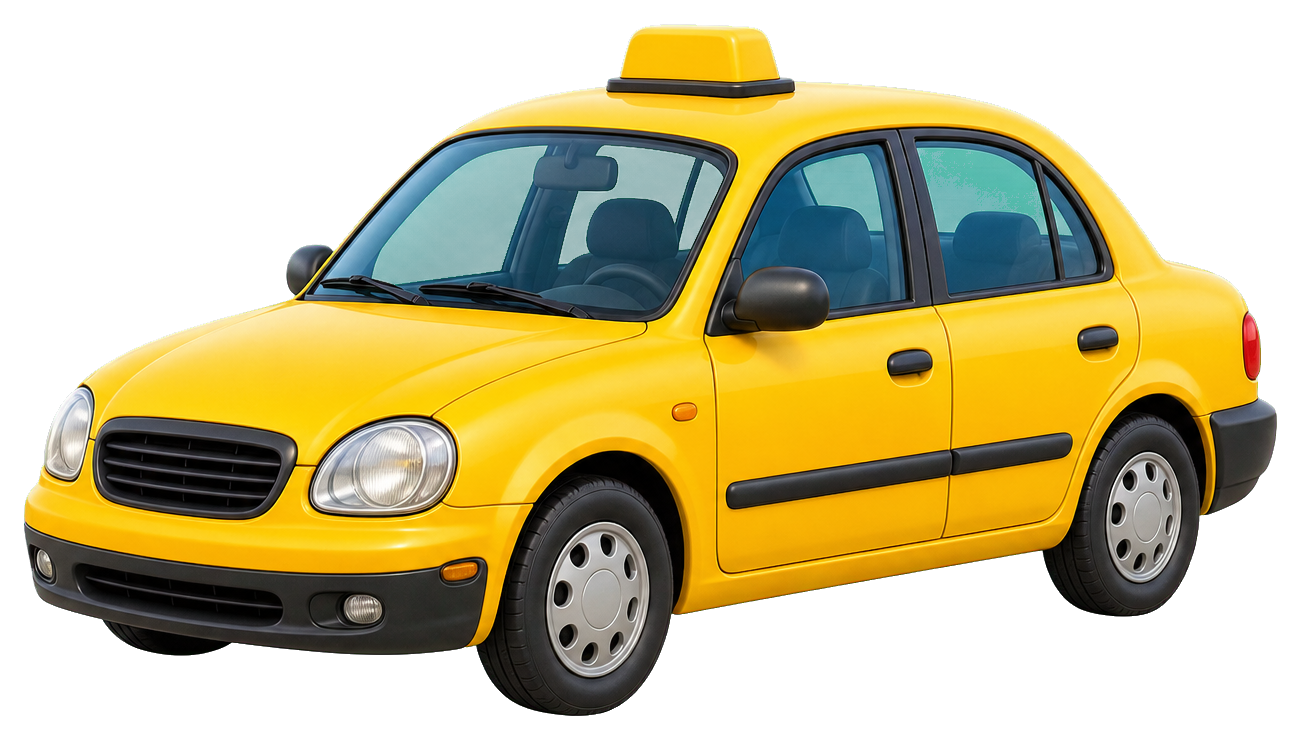 Preview for Yellow Taxi Car Sticker Graphic