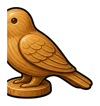 Preview for Carved Wooden Bird Sticker
