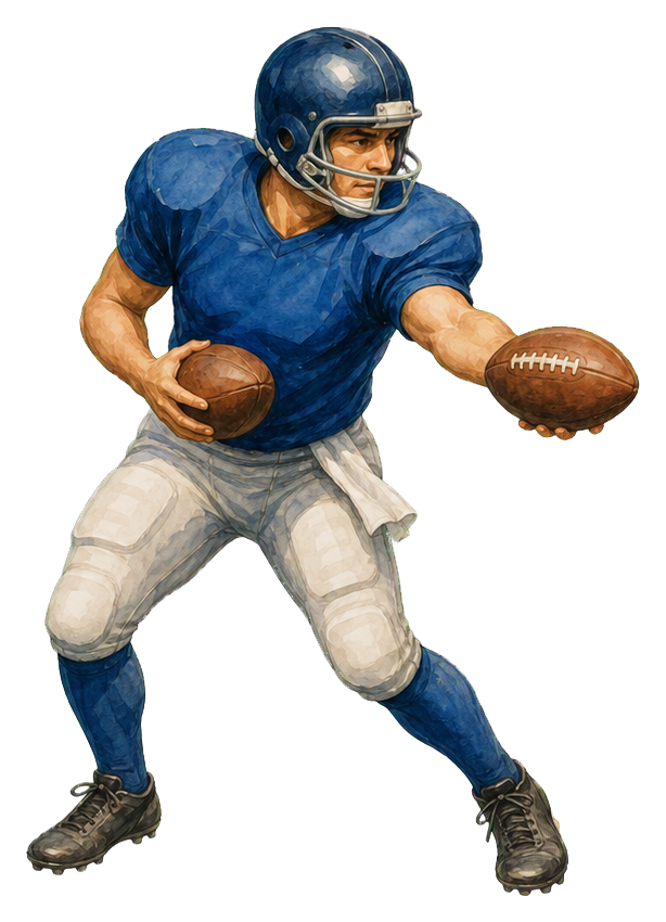 Preview for Football Player Handoff Sticker