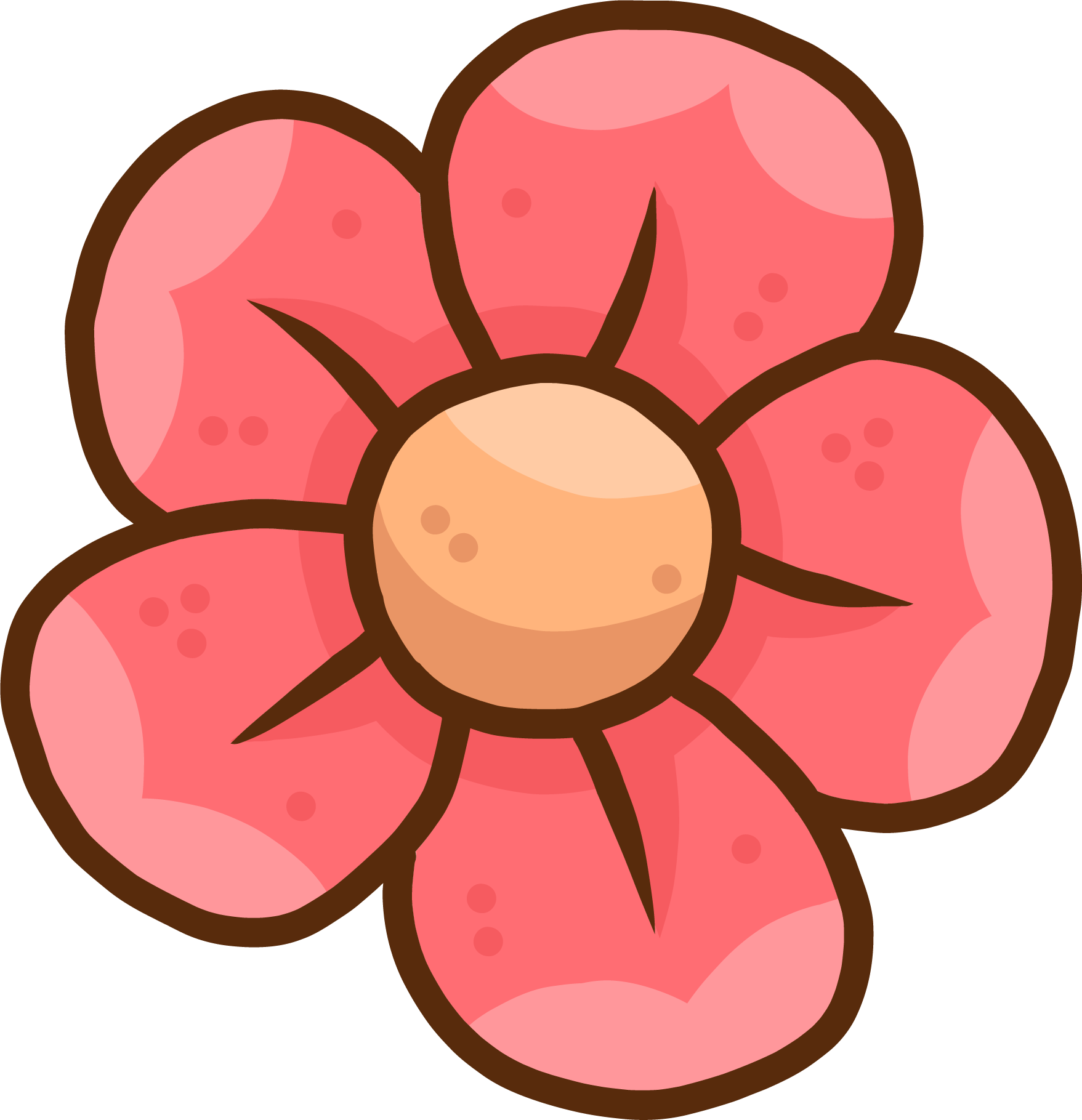Preview for Pink-flower-icon-design-cute-love-sticker-12870